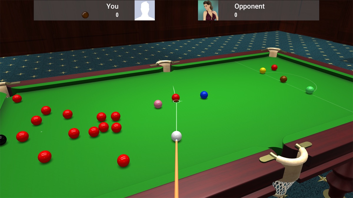 Snooker gameplay screenshot 1
